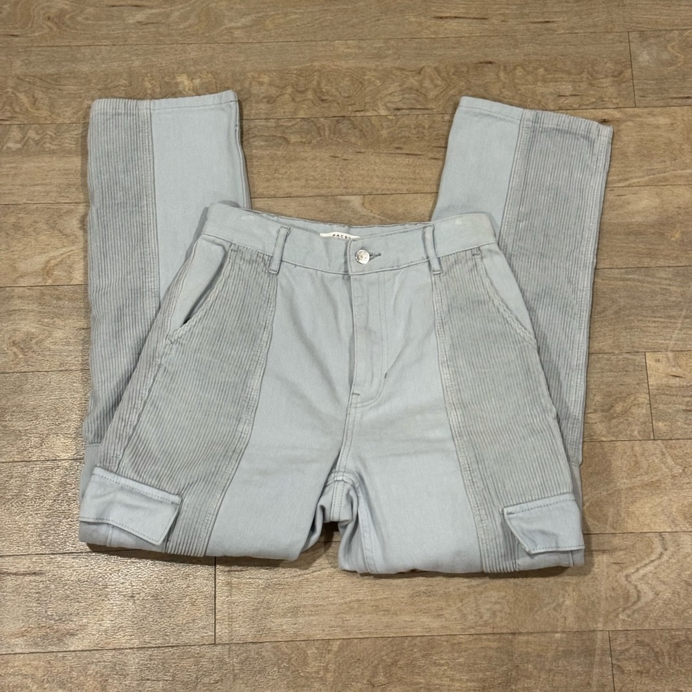 PacSun Carpenter Corduroy Panel Jeans Light Blue Size 26